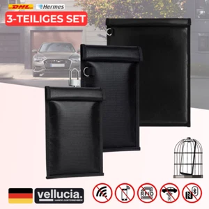 3er Set Auto Schlüssel Faraday Tasche RFID Signalblocker Handy Wasserdicht - Bild 1 von 8