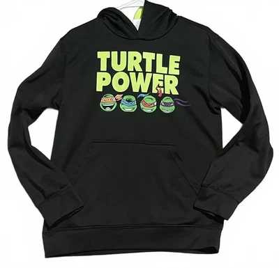 Sudadera con capucha Nickelodeon Youth Ninja Turtles talla L (10-12) Turtle Power Foto 1 de 4