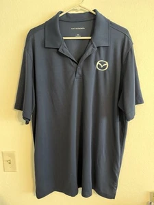 Mazda Embroidered Port Authority Golf Black Polo Shirt Men's Size 2XL - Picture 1 of 2