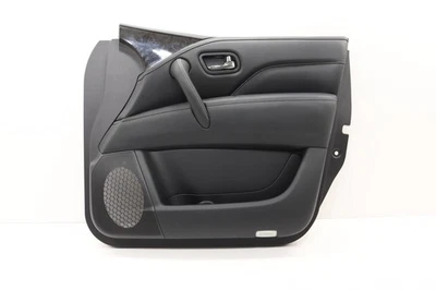 INFINITI QX80 2018-2024 panel de cubierta de moldura de puerta delantera derecha OEM NEGRO_G Foto 1 de 4
