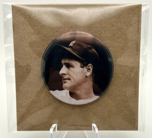 Prendedor de béisbol vintage Lou Gehrig New York Yankees MLB botón trasero - Imagen 1 de 3