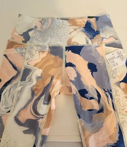 DSG Cold Weather Compression Blue Camo Print High Rise Tight Leggings Size XS - Picture 1 of 10
