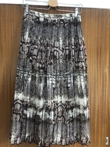 Snakeskin Pleated Skirt. Size 8. ASOS. - Picture 1 of 12