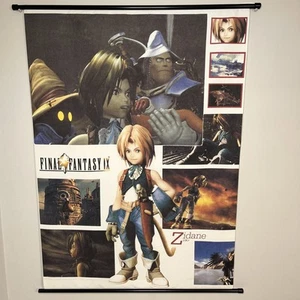 Final Fantasy IX Zidane Tribal Wall Scroll Cloth Poster 31 x 43 Vintage 2000 - Picture 1 of 8