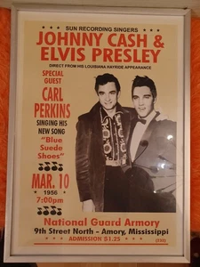 Elvis + Cash Vivir, Tourplaket US Cartel de Película, Impresión Incl. Nielsen - Imagen 1 de 6