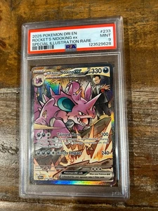 POKEMON 2025 Destined Rivals SIR ROCKET'S NIDOKING Ex #233 PSA 9 Mint RARE - Picture 1 of 2