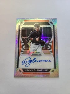 Prizm Draft Picks 2021 Jimmy Glowenke Silver Prizm Auto #AU-JG Giants - Imagen 1 de 2