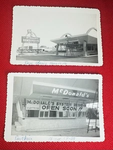 1959 McDonalds Photos Eau Claire WI Vtg New Construction Drive-In OPEN SOON 50's - Picture 1 of 8