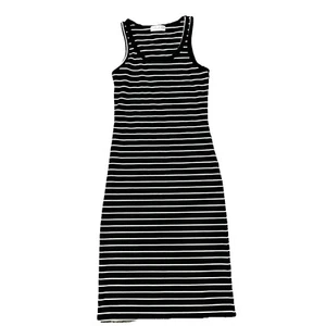 Beliebtes 21 Small S Tanktop Kleid schwarz weiß gestreift ärmellos - Bild 1 von 6