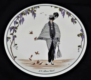 Villeroy & Boch DESIGN 1900 Bread Plate #4, Demi Deuil, Art Deco Women - Picture 1 of 3