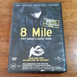 8 Mile Eminem DVD R4 LIKE NEW FREE POST - Picture 1 of 3