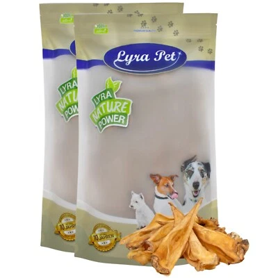200 Stück Rinderohren ca 6 kg Kauartikel 6000 g Hundefutter Ohren Rind Lyra Pet® - Bild 1 von 4