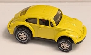 Darda Pull Back Self Winding Motor Volkswagen Beetle Die-Cast Car Yellow - Picture 1 of 4
