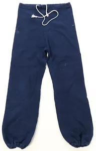 Rare VTG CHAMPION Reverse Weave Warmup Drawstring Sweatpants Pants 80s Navy SZ M - Picture 1 of 12