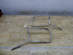 1988 BMW R100 RS Airhead RT S GS S572-1. chrome side saddle bag brackets mounts - Picture 1 of 10