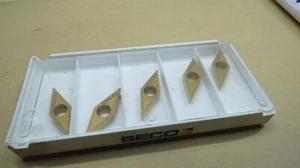 5 Stück SECO VBMT 160408-F1 TP200 Wendeschneidplatten #BG8-10# - Picture 1 of 2