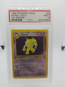 Hypno Holo 1st Edition PSA 9 MINT Fossil 8/62 1999 Graded Pokemon Card - Bild 1 von 2
