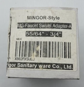 Swivel Faucet Adapter Mingor style female 55/64" Male Thread Gaskets NEW - Picture 1 of 2