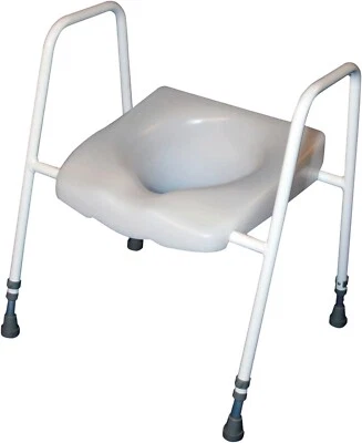 AIDAPT President Height Adjustable Raised Toilet Seat and Frame VR219 SCRATCHED