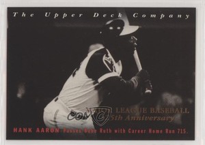 1994 Upper Deck All-Time Heroes Off the Wire 125th Anniversary Hank Aaron #5 HOF