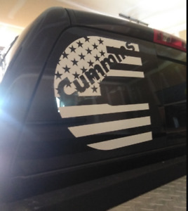 Cummins American Flag US Decal Sticker Window Glass Wall Car Truck Pick Up   