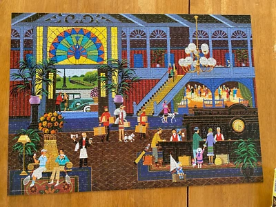 Hometown Heronim- Check In - 1000 Pc. Jigsaw Puzzle COMPLETE - Image 1 of 4