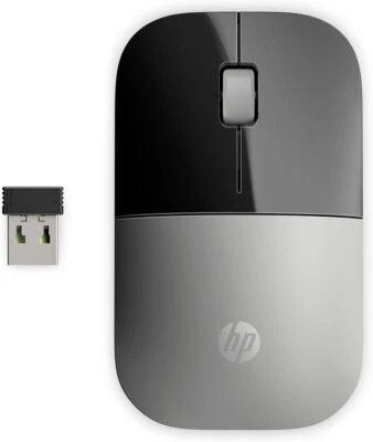 190780030585 HP Z3700 Silver Wireless Mouse Hewlett-Packard - Image 1 of 4