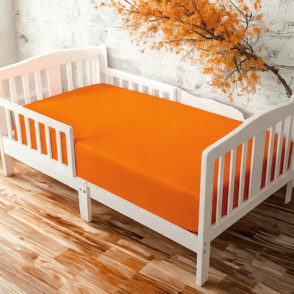 Paquete de 2 sábanas elásticas para cuna estándar y colchón para niños pequeños 52"x28" Foto 1 de 4