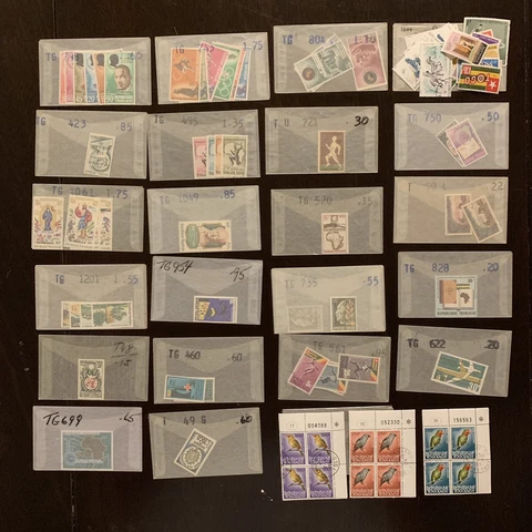 TOGO LOT OF GLASSINES, BLOCKS, MINT, USED, SETS, SHORT SETS, OVERPRINT & MORE Cover