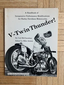 1984 "V-Twin Thunder" Harley Davidson Motorcycle Racing Performance Tuning Book - Picture 1 of 6
