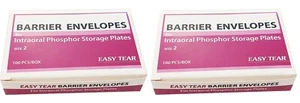 Barrier Envelopes, Plasdent, Phosphor Plate, Size#2, (200 pcs - 2 Boxes) - Picture 1 of 1