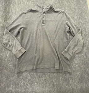 GAZMAN Jumper Men's XLARGE grey adult winter cotton collar sweater Size XL - Picture 1 of 11