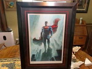 SUPERMAN - JUSTICE LEAGUE TRINITY Premium Art Print Limited Litho Print - MINT!! - Picture 1 of 10