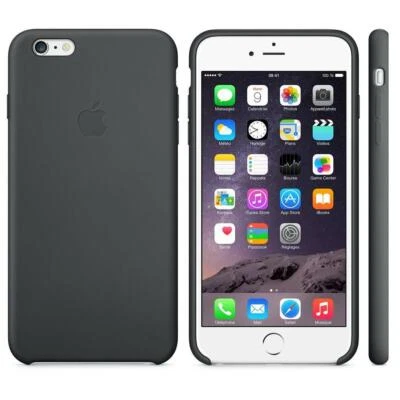 Genuine Apple Silicone Case for iPhone 6 Plus / 6S Plus - Charcoal Grey - New - Image 1 of 4