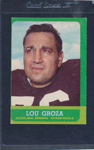 1963 Topps #019 Lou Groza Browns VG/EX (Marker) 63T19-82616-1 - Picture 1 of 1