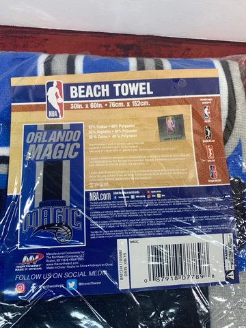 ORLANDO MAGIC NBA BASKETBALL EMBLEM STYLE LIGHT WIEGHT BATH BEACH TOWEL Cover