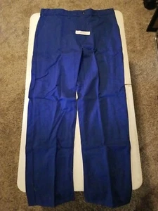 Men Size 36x32 Blue Westex Ultra Soft Indura Flame Resistant Work Pants - Picture 1 of 7