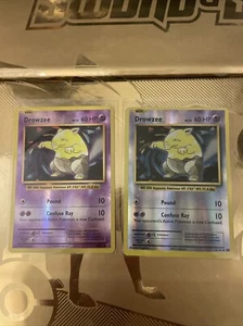 Pokémon Error Card- Drowzee Reverse Holo Error Card - 49/108 Evolutions - Picture 1 of 3