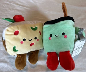 Hallmark Better Together FruitCake & EggNog Cup 2 Magnetic Plush Set Fruit Cake - Picture 1 of 2