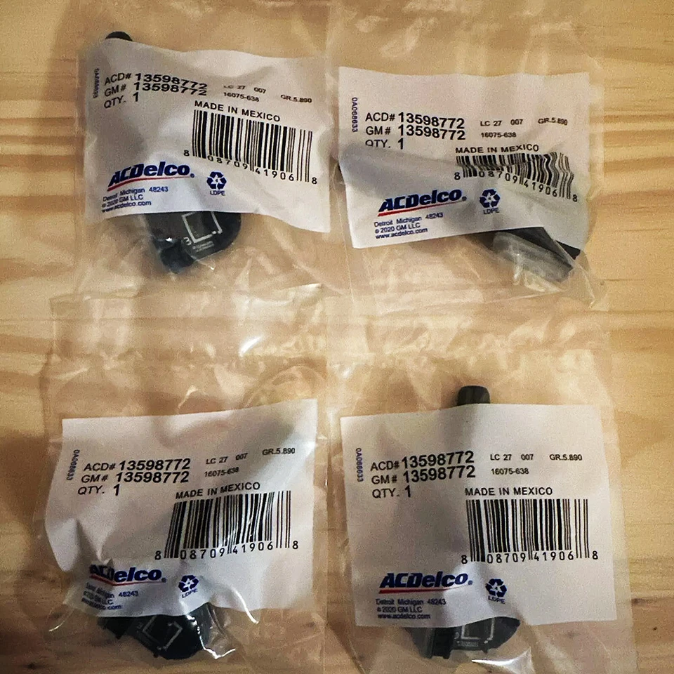 Sensor de sistema de monitoreo de presión de neumáticos OEM 13598772 4 PIEZAS para Chevy GM Buick Foto 1 de 4