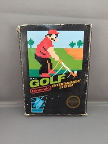 * Golf - Round Seal No Rev 5 Screw (Nintendo NES) Complete CIB No Styrofoam
