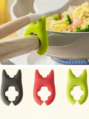 Juego de utensilios de cocina de silicona 3 piezas - Cucharón, tapa y soporte para espátula - NUEVO Foto 1 de 4