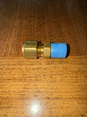 Parker 3/8" Tube x 1/4" MNPT Brass Male Fitting  CPI 6 B - Image 1 of 4