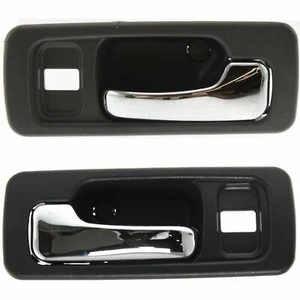 New Front Dark Gray Interior Door Handle Set For 1990-1993 Honda Accord Sedan - Picture 1 of 5