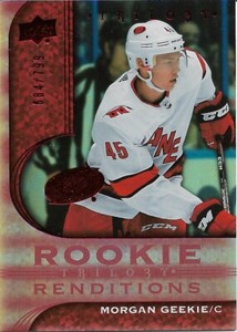 Morgan Geekie #RR-20 - 2020-21 Trilogy - Rookie Renditions Red Foil - 684/799