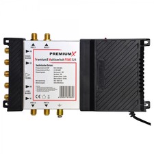 PremiumX Multischalter PXMS 5/4 Multiswitch Sat Verteiler 4 Teilnehmer HD FullHD