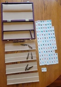 Vintage RumiBlok The Happy Face Game Rummikub Case INCOMPLETE 103 Bricks READ - Picture 1 of 20