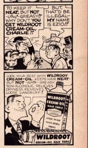 Fearless Fosdick Al Capp Wildroot 1954 Vintage Print Ad Cream Oil Hair Tonic - Picture 1 of 2
