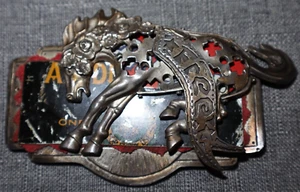 Sweetbird Studio Sterling Silver One of a Kind Free Spirit Horse Belt Buckle - Picture 1 of 6