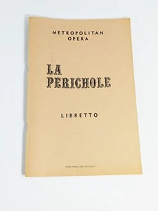 La Perichole Libretto Metropolitan Opera MET Offenbach Valencia 1958 Vintage - Bild 1 von 4